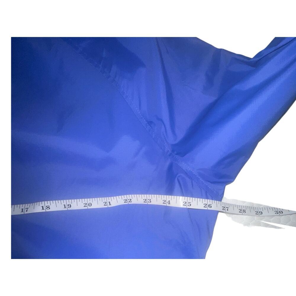 L.L.Bean Womens 1X Blue Hooded Windbreaker Lightweight Rain Jacket Plus Size - Picture 4 of 4
